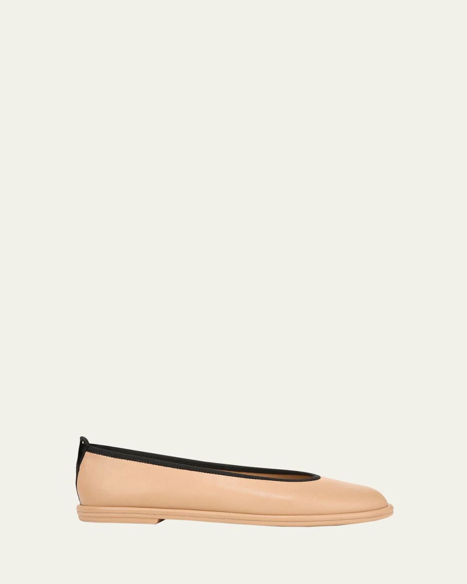 Sofia Lambskin Ballerina Flats